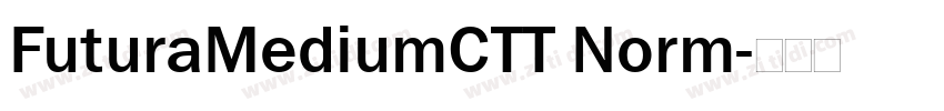 FuturaMediumCTT Norm字体转换